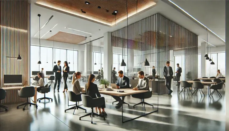 Aménagement d’espaces de bureaux professionnels.