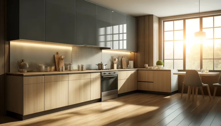 Cuisine moderne rénovée, symbole de la qualité des artisans sélectionnés par PROJETIZ.